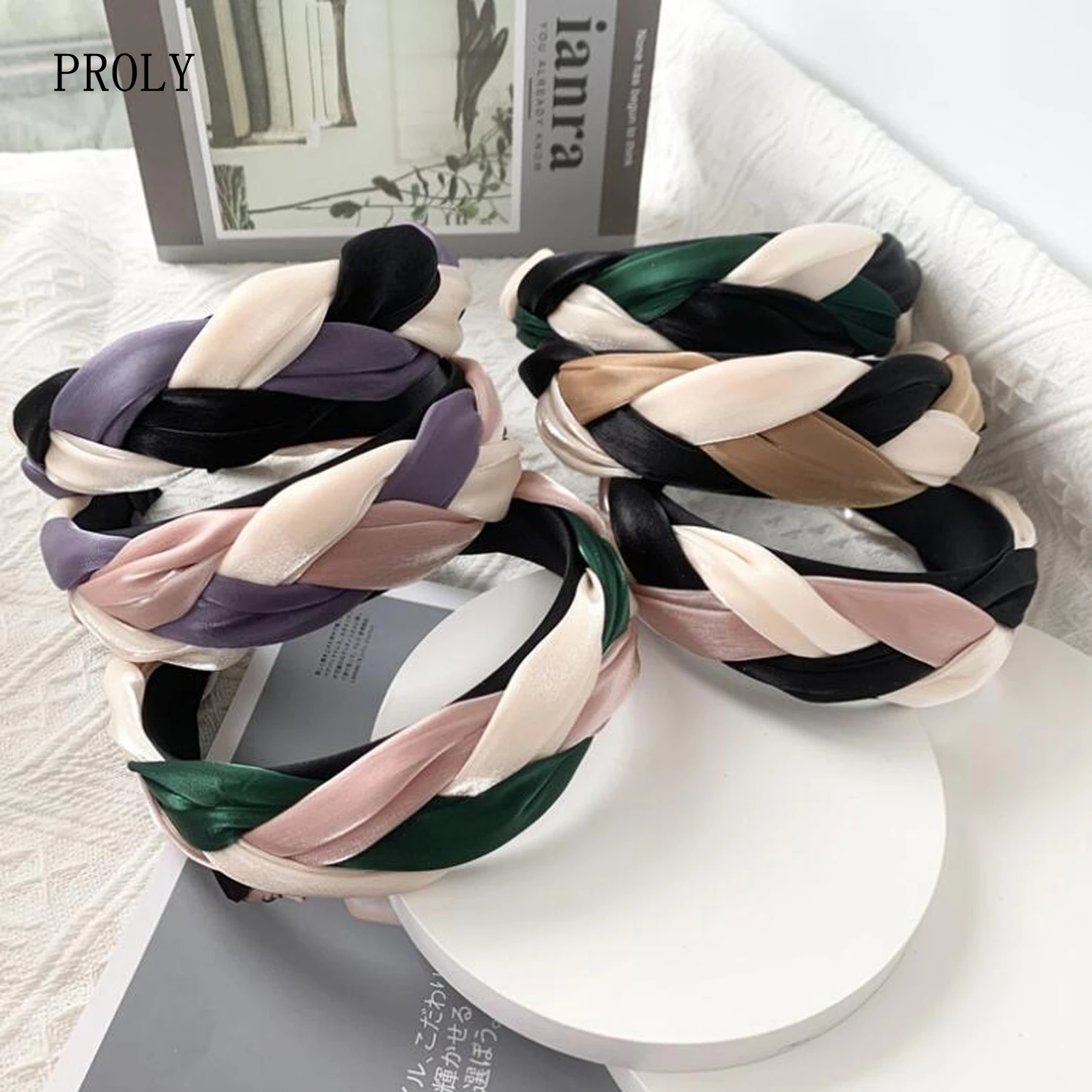 PROLY New Fashion Women Headband Patchwork Hairband Handmade Braided Headwear Girls Wide Side Turban Hair Accessories
PROLY New Fashion Women Headband Patchwork Hairband Handmade Braided Headwear Girls Wide Side Turban Hair Accessories