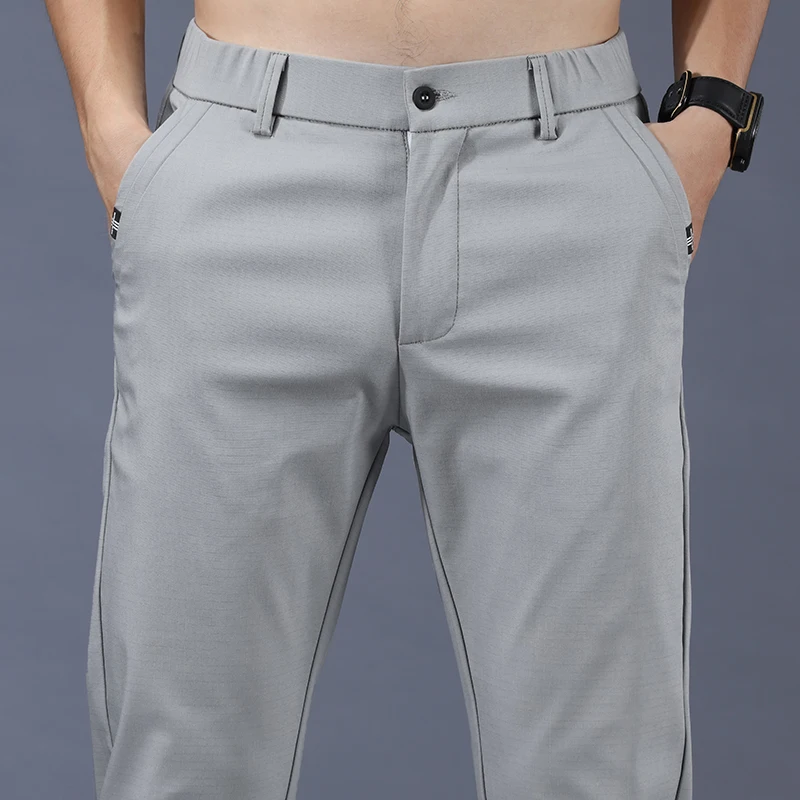 2022 Spring Summer Pants Mens Stretch Korean Casual Slim Fit Elastic Waist Business Classic Trousers Male Black Gray 28-38
2022 Spring Summer Pants Mens Stretch Korean Casual Slim Fit Elastic Waist Business Classic Trousers Male Black Gray 28-38