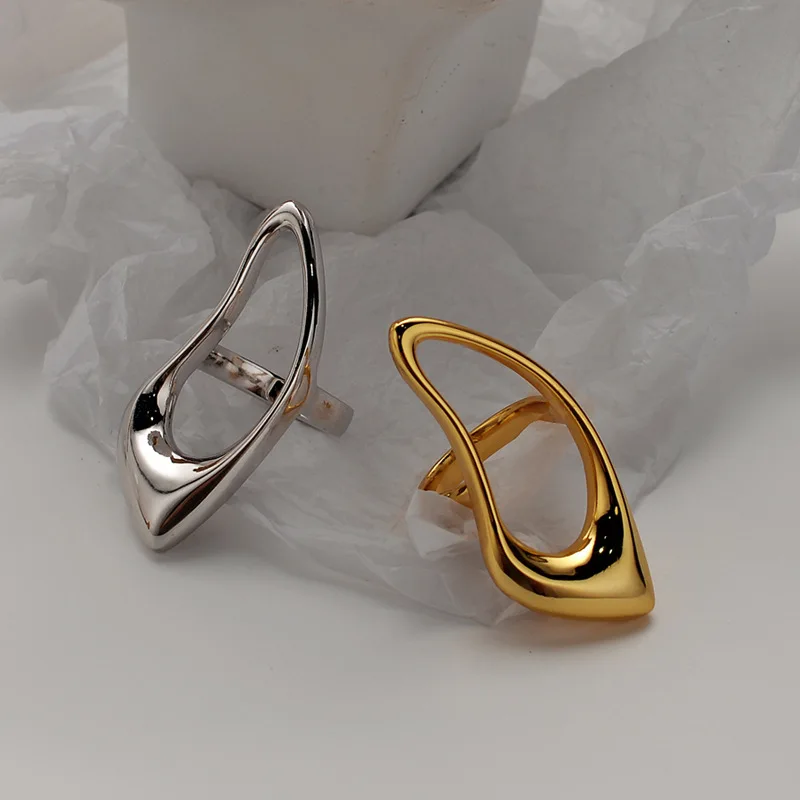 Youth of Vigor Solid Abstract Pattern 925 Sterling Silver Open Ring Gold Tone Mirror Finish Handmade Rings R1077
Youth of Vigor Solid Abstract Pattern 925 Sterling Silver Open Ring Gold Tone Mirror Finish Handmade Rings R1077