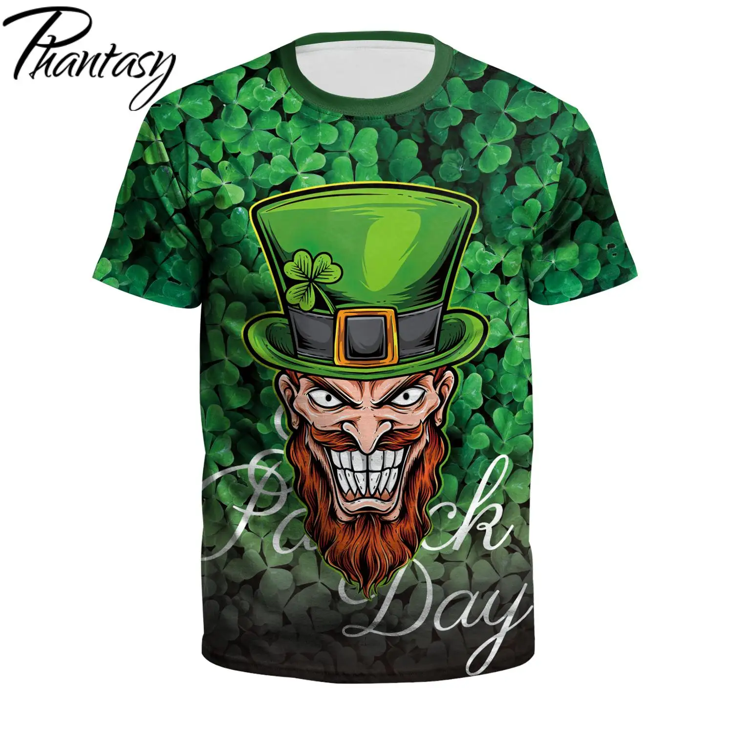 Popular Irish St.patrick Day Men Tshirt Green Clover 3D Print Summer O-Neck Couples T Shirt Female Hip Hop Streetwear Tops
Popular Irish St.patrick Day Men Tshirt Green Clover 3D Print Summer O-Neck Couples T Shirt Female Hip Hop Streetwear Tops