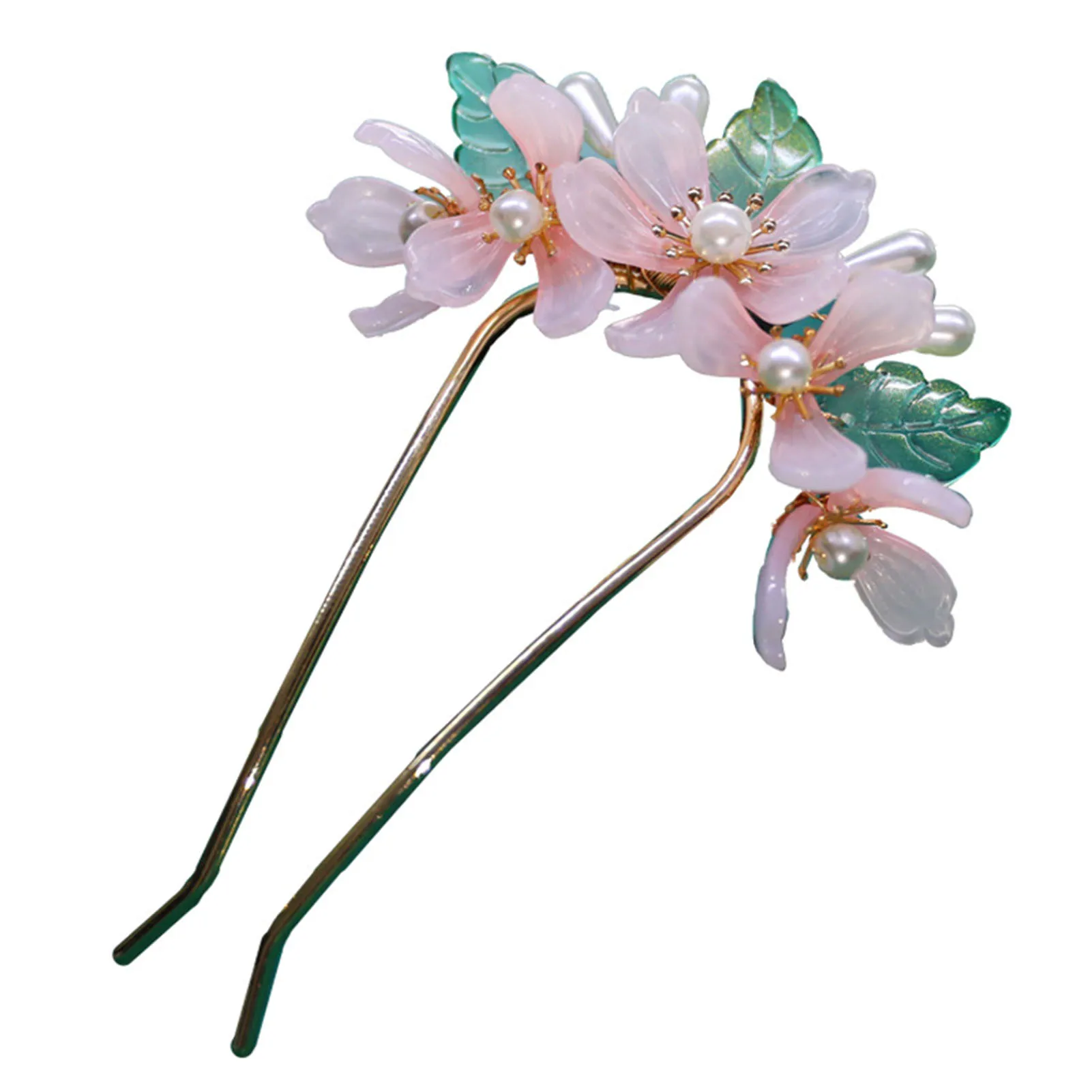 Pink Flower Green Leaf Hairpin Hanfu Matching DIY Accessory Decorations for Hair DIY Accessory Hair Styling 
Pink Flower Green Leaf Hairpin Hanfu Matching DIY Accessory Decorations for Hair DIY Accessory Hair Styling
