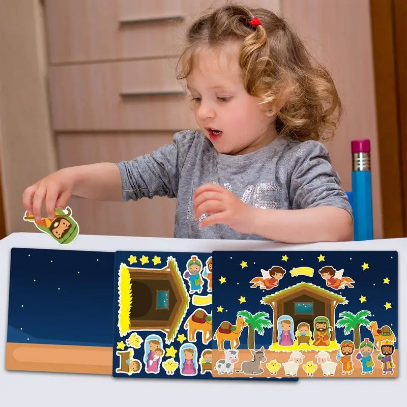 12 Sheets DIY Crafting Nativity Scene Stickers Christmas Jesus Birth Stickers For Kids Christmas Party Supplies Birthday Gifts
12 Sheets DIY Crafting Nativity Scene Stickers Christmas Jesus Birth Stickers For Kids Christmas Party Supplies Birthday Gifts
