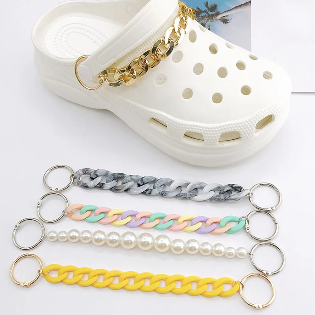 Single Sale Chain Shoes Charms Gold Rose Diamond-mounted Accessories Clogs Shoe Decorations Woman Kids Gifts Shoe Accessories
Single Sale Chain Shoes Charms Gold Rose Diamond-mounted Accessories Clogs Shoe Decorations Woman Kids Gifts Shoe Accessories