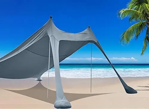 Beach Tent Canopy Sun Shade, Pop Up Grande Beach Tent Sun Shelter Stability 4 Poles with Portable Carry Bag Outdoor Shade for Be
Beach Tent Canopy Sun Shade, Pop Up Grande Beach Tent Sun Shelter Stability 4 Poles with Portable Carry Bag Outdoor Shade for Be