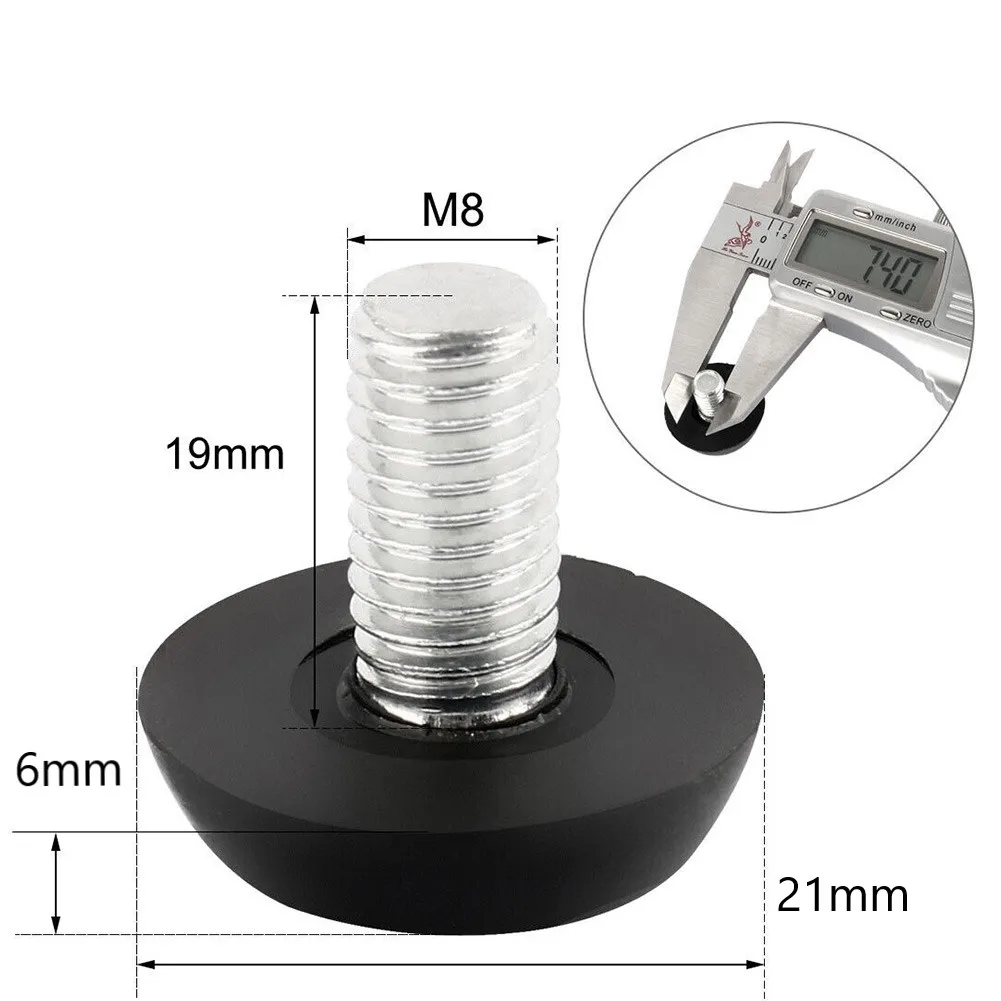 Threaded Base Leveling Feet Heavier Desks Restaurant Furniture 20pcs Adjustable Black Plastic&Metal Round Base
Threaded Base Leveling Feet Heavier Desks Restaurant Furniture 20pcs Adjustable Black Plastic&Metal Round Base
