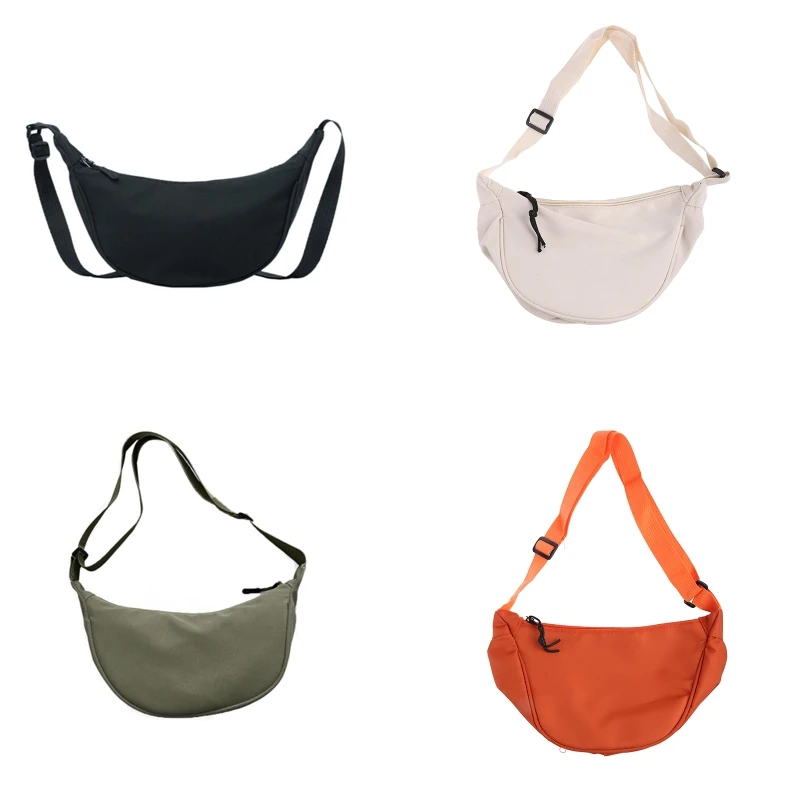 Women Semicircle Clutch Underarm Bag Vintage Nylon Simple Design Shoulder Bag Female Casual Travel Adjustable Crossbody Handbag
Women Semicircle Clutch Underarm Bag Vintage Nylon Simple Design Shoulder Bag Female Casual Travel Adjustable Crossbody Handbag