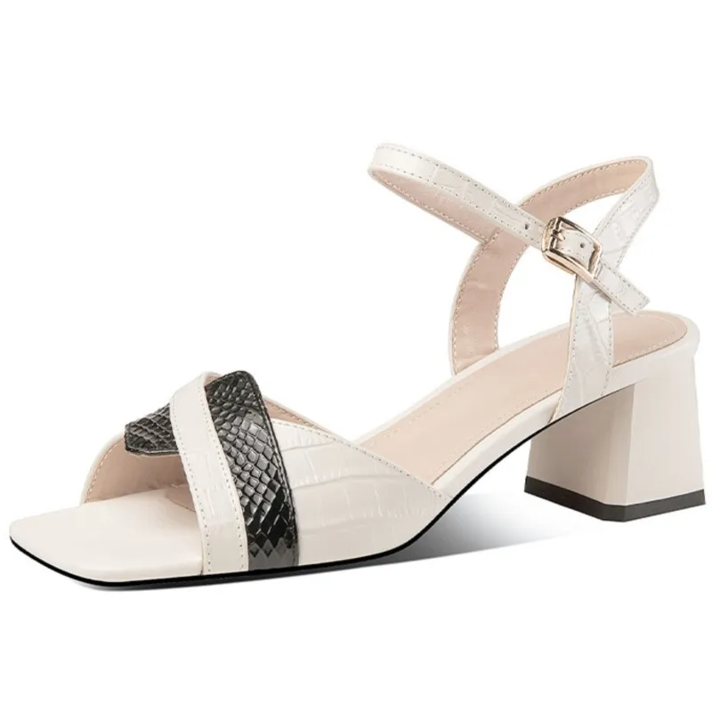 Dilalula Women Sandals Mixed Colors Genuine Leather Pumps Summer Party Wedding Casual Thick Heels Shoes Woman Fashion Elegant
Dilalula Women Sandals Mixed Colors Genuine Leather Pumps Summer Party Wedding Casual Thick Heels Shoes Woman Fashion Elegant