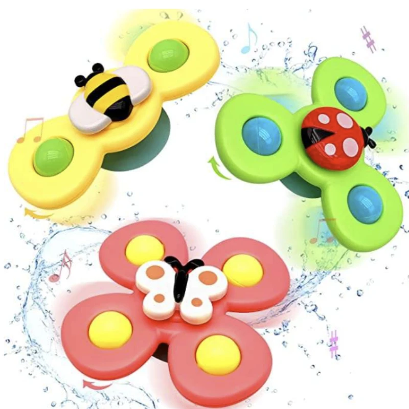 3PCS Suction Cup Spinner Toy Colorful Insect Gyro Toy Relief Stress Educational Fingertip Rattle Bath Toys for Baby Infant
3PCS Suction Cup Spinner Toy Colorful Insect Gyro Toy Relief Stress Educational Fingertip Rattle Bath Toys for Baby Infant