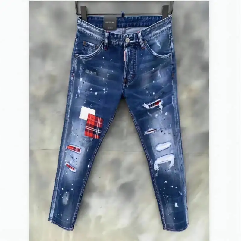 2022 Ripped Spray Paint Painted Cotton Denim Jeans Street Style Trend Clothing dsq9125
2022 Ripped Spray Paint Painted Cotton Denim Jeans Street Style Trend Clothing dsq9125