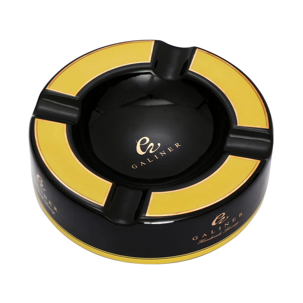 GALINER Ceramic Round Cigar Ashtray 4 Holder Slots Cigar Stand Smoking Accessories Ashtrays Home Portable Table Ash Tray
GALINER Ceramic Round Cigar Ashtray 4 Holder Slots Cigar Stand Smoking Accessories Ashtrays Home Portable Table Ash Tray