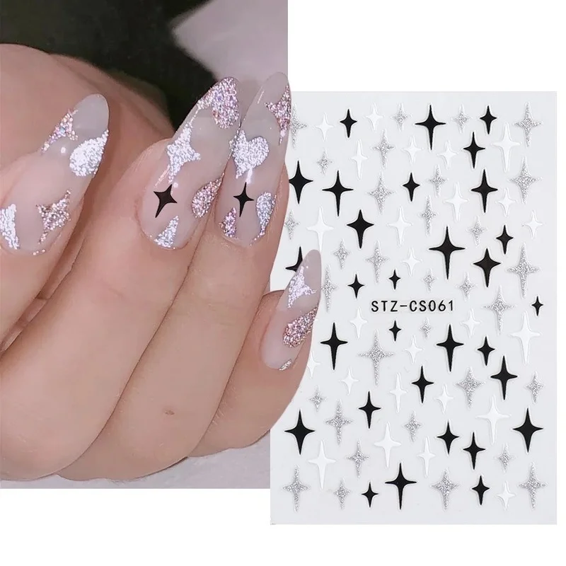 Nail Stickers 3d Stickers Star Shining Silver Stars Love Girl Nails Stickers Decoration Tips For Beauty Salons
Nail Stickers 3d Stickers Star Shining Silver Stars Love Girl Nails Stickers Decoration Tips For Beauty Salons