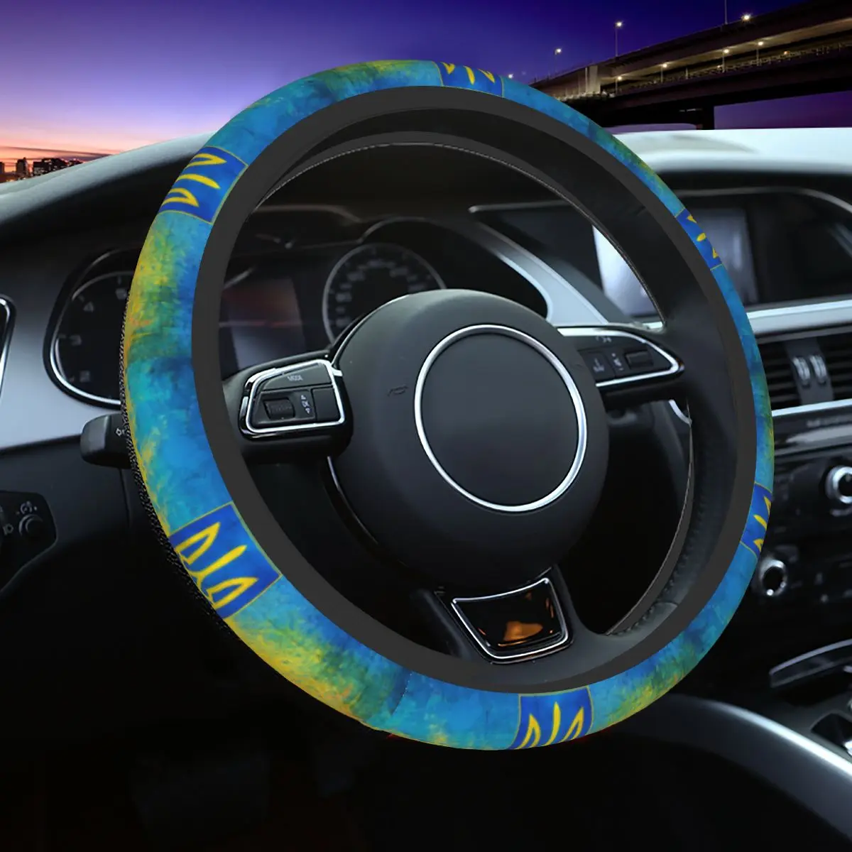 38cm Car Steering Wheel Covers Ukraine Flag Soft Car-styling Suitable Car Accessories
38cm Car Steering Wheel Covers Ukraine Flag Soft Car-styling Suitable Car Accessories