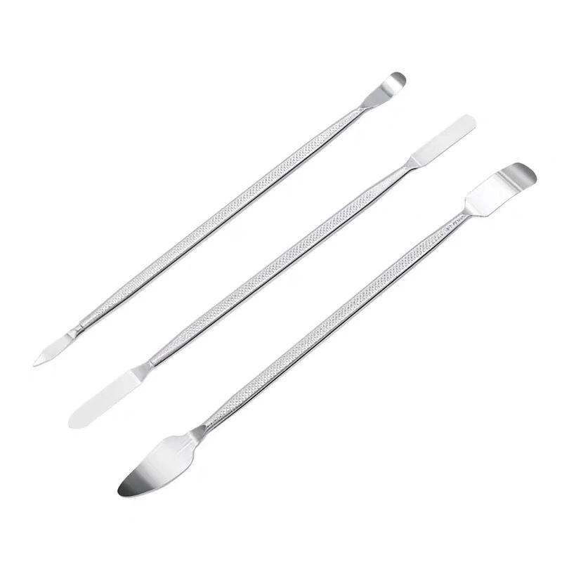 1set DIY makeup button plate tool crowbar eye shadow lipstick powder Blusher double headed stainless steel bar
1set DIY makeup button plate tool crowbar eye shadow lipstick powder Blusher double headed stainless steel bar