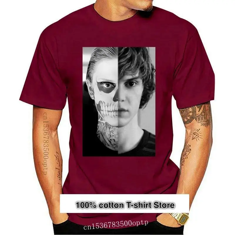 Camiseta Unisex de más tamaños y colores, póster de Evan Peters, Skull, Ahs, Roanoke, abrigo, ropa, tops, novedad
Camiseta Unisex de más tamaños y colores, póster de Evan Peters, Skull, Ahs, Roanoke, abrigo, ropa, tops, novedad