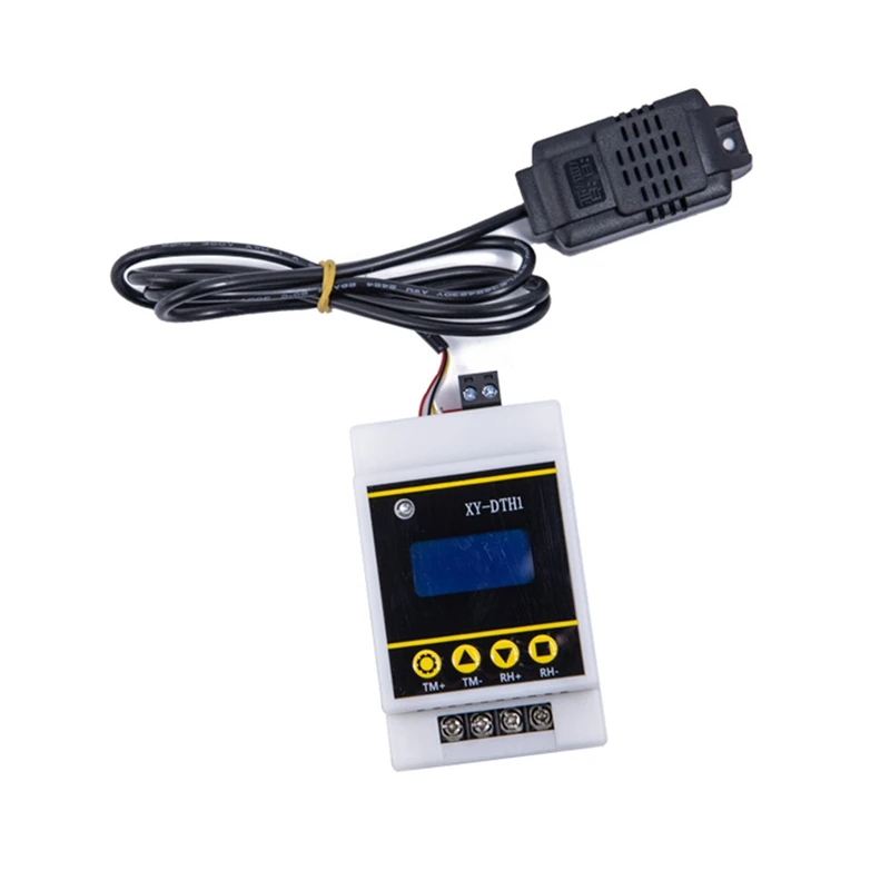 Retail 10A LCD Rail Digital Display Thermostat Temperature Humidity Controller With Sensor Dual Channel Relay Module XY-DTH1
Retail 10A LCD Rail Digital Display Thermostat Temperature Humidity Controller With Sensor Dual Channel Relay Module XY-DTH1