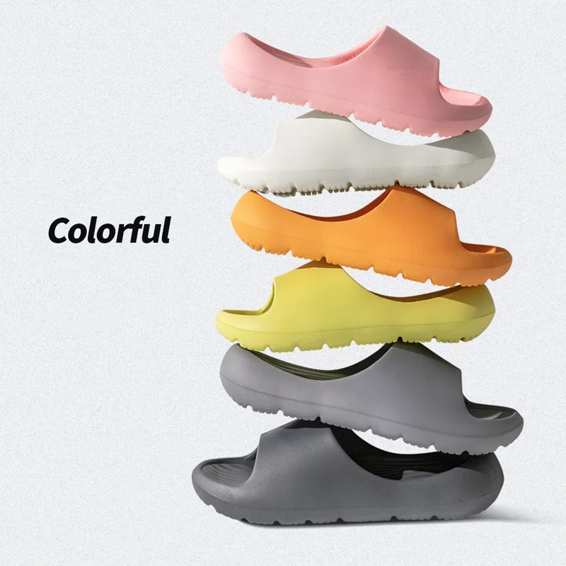 Шлепанцы для дома, летние сандалии на толстой платформе, Нескользящие, для ванной комнаты, 2022 
Шлепанцы для дома, летние сандалии на толстой платформе, Нескользящие, для ванной комнаты, 2022