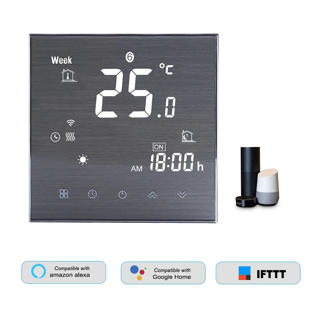 BTH-2000L-GA Water Floor Heating Thermostat Digital Temperature Controller Large LCD Display Touch Button Control 5A AC 95-240V
BTH-2000L-GA Water Floor Heating Thermostat Digital Temperature Controller Large LCD Display Touch Button Control 5A AC 95-240V
