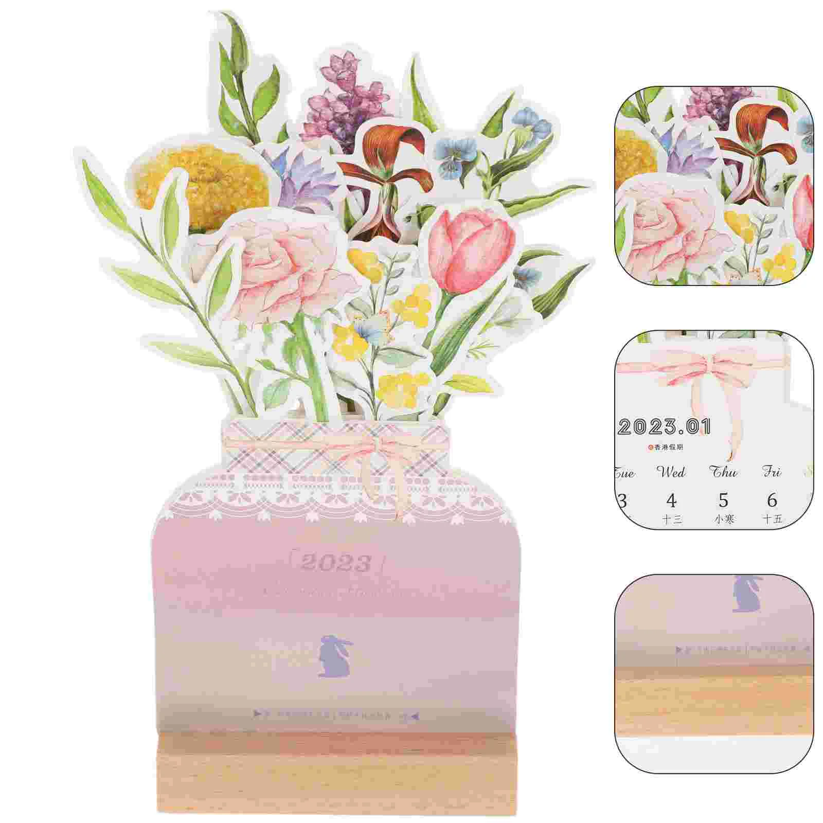1 Set of Plan Desk Calendar Months Home Calendar Vase-shaped Design Desk Calendar Rabbit Year
1 Set of Plan Desk Calendar Months Home Calendar Vase-shaped Design Desk Calendar Rabbit Year