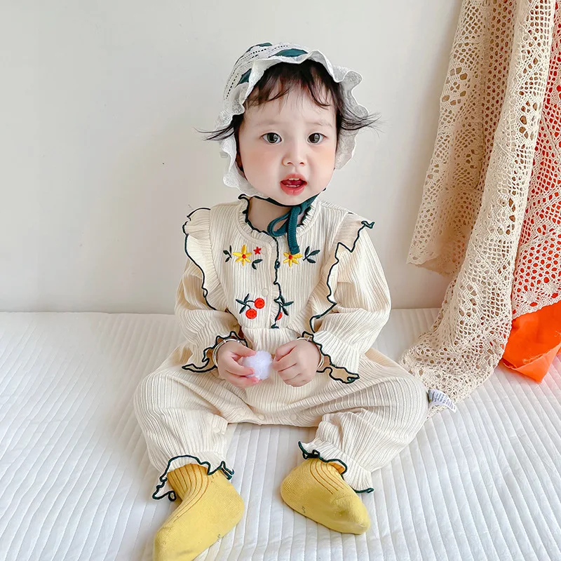 RiniKinda Baby Girl Romper Girl Knit Romper Pajamas Jumpsuit Ribbed Clothes Floral Ruffle Newboron Autumn Rompers Playsuit
RiniKinda Baby Girl Romper Girl Knit Romper Pajamas Jumpsuit Ribbed Clothes Floral Ruffle Newboron Autumn Rompers Playsuit