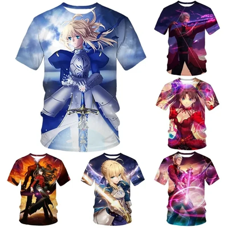 Fate/Zero Anime Game T Shirt For Men Harajuku Fashion Fatestay Tees Night 3D Printed Round Neck Short Sleeve Men's Women T-shirt
Fate/Zero Anime Game T Shirt For Men Harajuku Fashion Fatestay Tees Night 3D Printed Round Neck Short Sleeve Men's Women T-shirt
