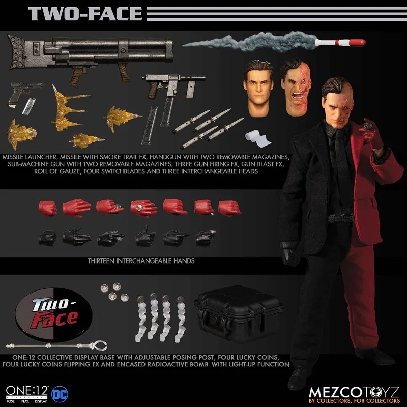 Original Mezco ONE:12 DC Two-Face Anime Action Collection Figures Model Toys Gifts for Kids
Original Mezco ONE:12 DC Two-Face Anime Action Collection Figures Model Toys Gifts for Kids