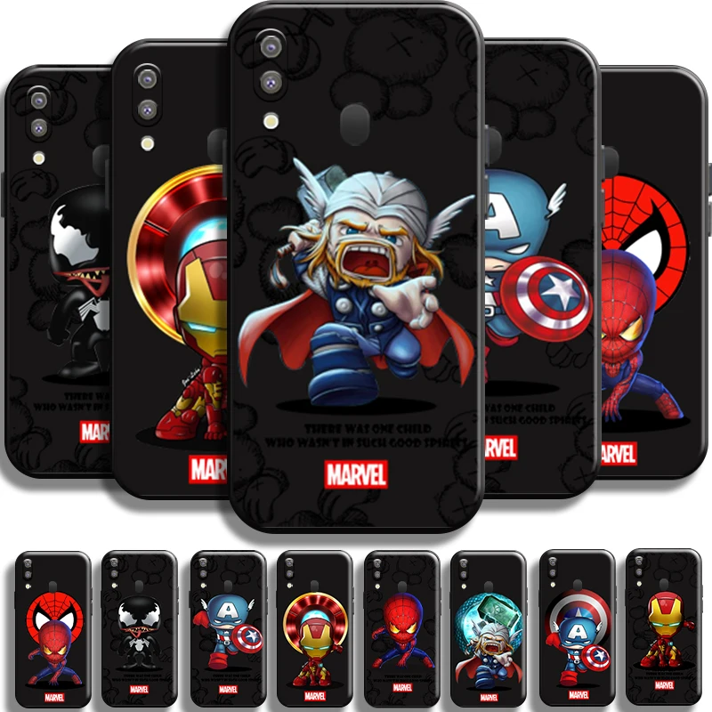 Marvel Cartoon Avengers For Samsung Galaxy M20 Phone Case Back Shockproof TPU Carcasa Black Cover Liquid Silicon Shell Coque 
Marvel Cartoon Avengers For Samsung Galaxy M20 Phone Case Back Shockproof TPU Carcasa Black Cover Liquid Silicon Shell Coque