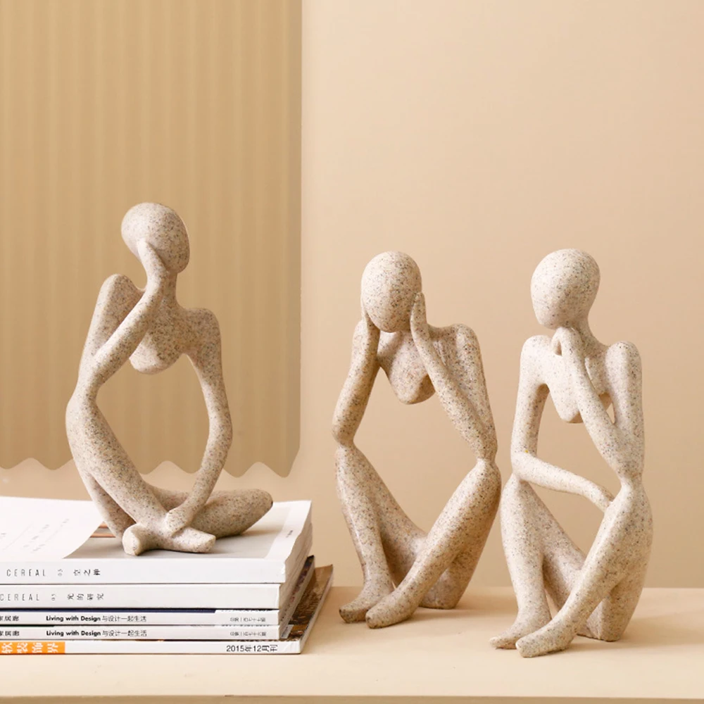 Nordic Abstract Thinker Statue Resin Figurine Office Home Decoration Desktop Decor Handmade Crafts Sculpture Modern Art
Nordic Abstract Thinker Statue Resin Figurine Office Home Decoration Desktop Decor Handmade Crafts Sculpture Modern Art