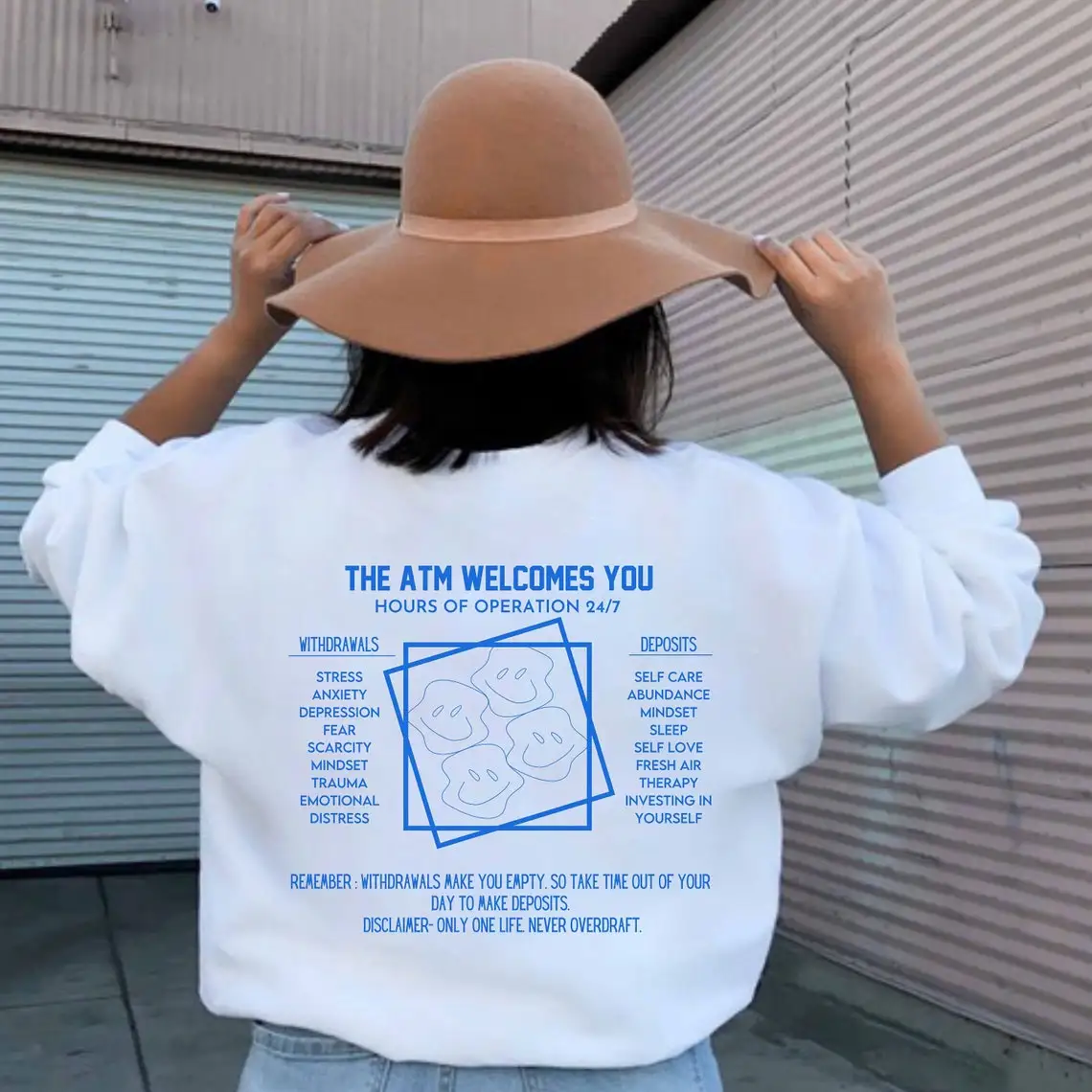 Свитшот для психического здоровья, модные пуловеры преппи для лечения и поддержания интеллектуального здоровья, топы гранж с рисунком смай... 
Свитшот для психического здоровья, модные пуловеры преппи для лечения и поддержания интеллектуального здоровья, топы гранж с рисунком смай...