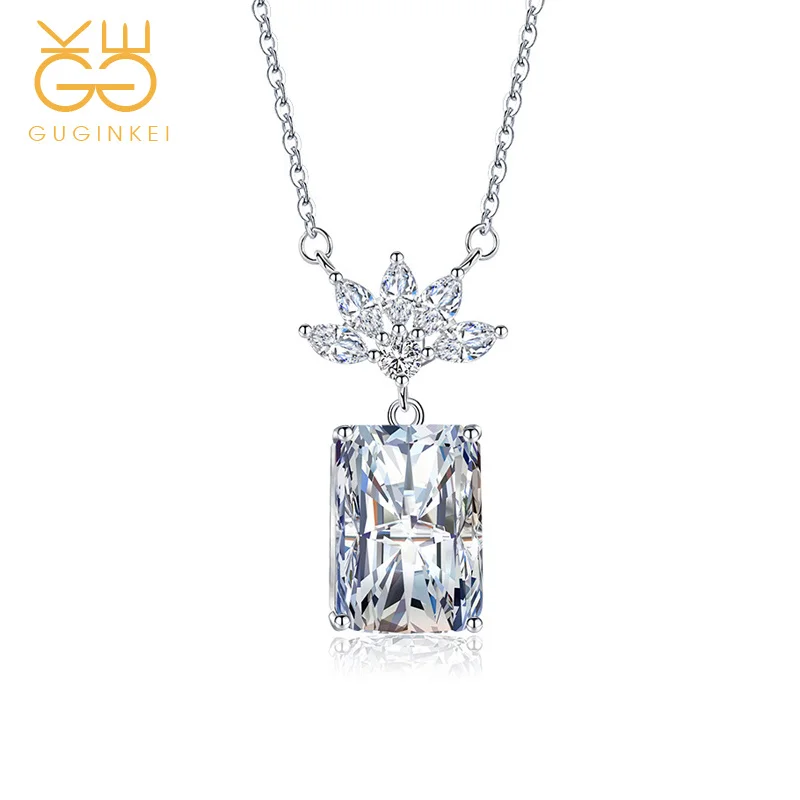 GUGINKEI Luxury Square Pink Yellow Zircon Pendant Necklaces Women Wedding Engagement Jewelry 925 Sterling Silver Necklace Gift
GUGINKEI Luxury Square Pink Yellow Zircon Pendant Necklaces Women Wedding Engagement Jewelry 925 Sterling Silver Necklace Gift