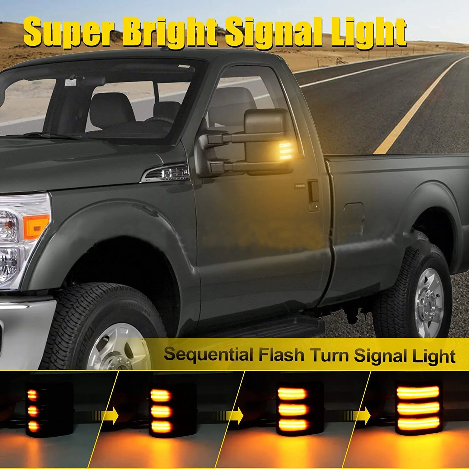1Pair Dynamic Turn Signal Light Side Mirror Indicator For Ford F250 F350 F450 F550 1448141 1448140
1Pair Dynamic Turn Signal Light Side Mirror Indicator For Ford F250 F350 F450 F550 1448141 1448140
