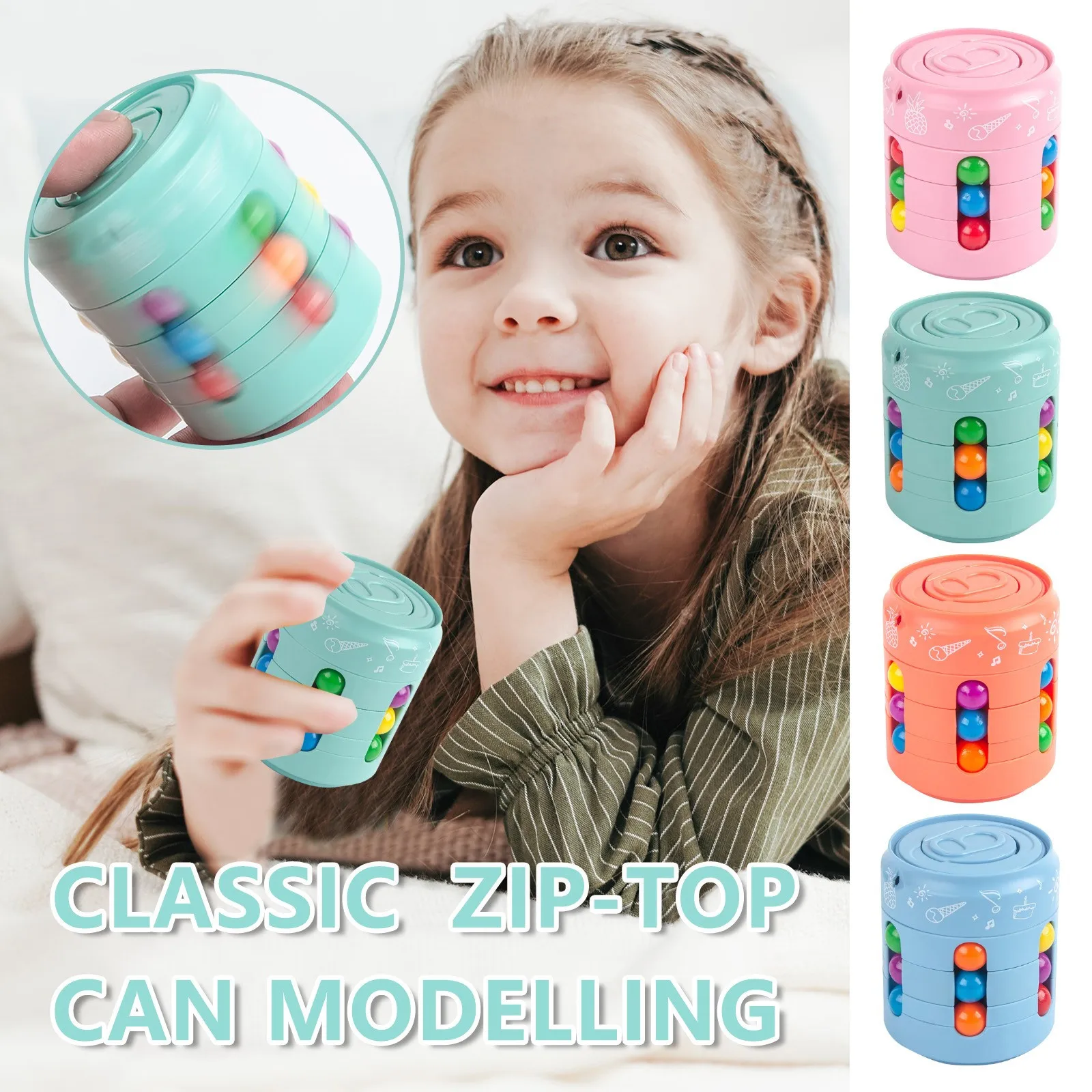 Z30 Dropshipping Cube Top Magic Colorful Beans Finger Spinning Relieves Stress Decompression Tool For Children And Adults
Z30 Dropshipping Cube Top Magic Colorful Beans Finger Spinning Relieves Stress Decompression Tool For Children And Adults