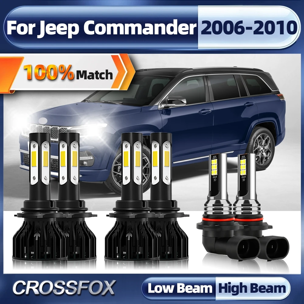 Canbus LED Car Headlight Bulbs 60000LM 360W 9005 HB3 9006 HB4 6000K Auto Headlamp For Jeep Commander 2006 2007 2008 2009 2010
Canbus LED Car Headlight Bulbs 60000LM 360W 9005 HB3 9006 HB4 6000K Auto Headlamp For Jeep Commander 2006 2007 2008 2009 2010