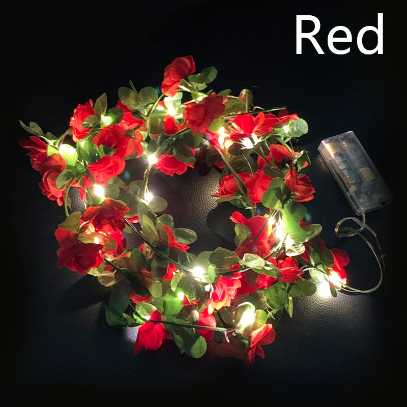 2.5M LED Rose Wreath Creative Diy Valentine's Day Christmas Wedding Decoration Arch Twine Decoration Fake Plant Vine home decor. 
2.5M LED Rose Wreath Creative Diy Valentine's Day Christmas Wedding Decoration Arch Twine Decoration Fake Plant Vine home decor.