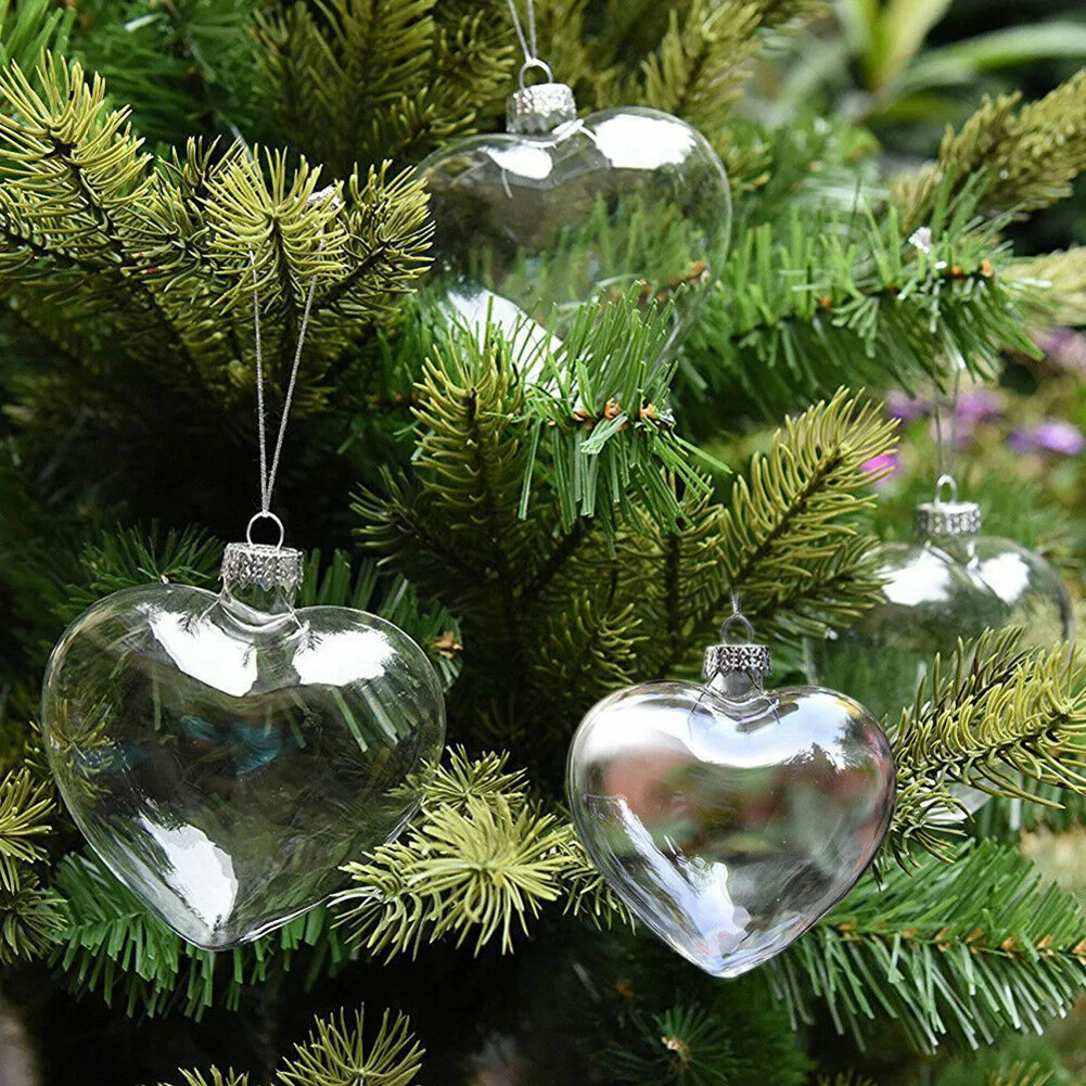 Christmas Balls Decorations 2023 Heart Shaped Fillable DIY Baubles XMAS Tree Hanging Ornaments Decor Supplies For Home PET
Christmas Balls Decorations 2023 Heart Shaped Fillable DIY Baubles XMAS Tree Hanging Ornaments Decor Supplies For Home PET