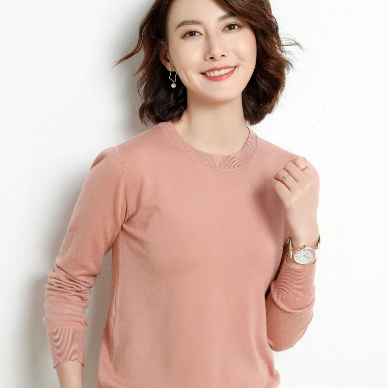 Womens Knit Sweaters Casual Pure Color Round Neck Long Sleeve Pullovers Sweater Tops
Womens Knit Sweaters Casual Pure Color Round Neck Long Sleeve Pullovers Sweater Tops