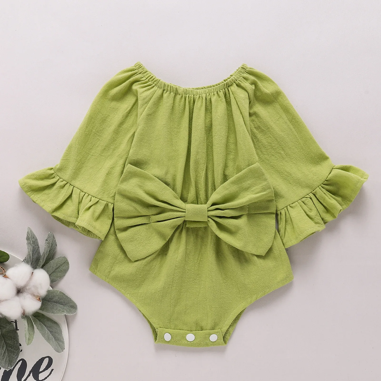 2022 Spring Summer Newborn Infant Baby Girls Clothes Solid Color Long Sleeve Jumpsuit Big Bow Short Romper Clothes 0-24 Months
2022 Spring Summer Newborn Infant Baby Girls Clothes Solid Color Long Sleeve Jumpsuit Big Bow Short Romper Clothes 0-24 Months