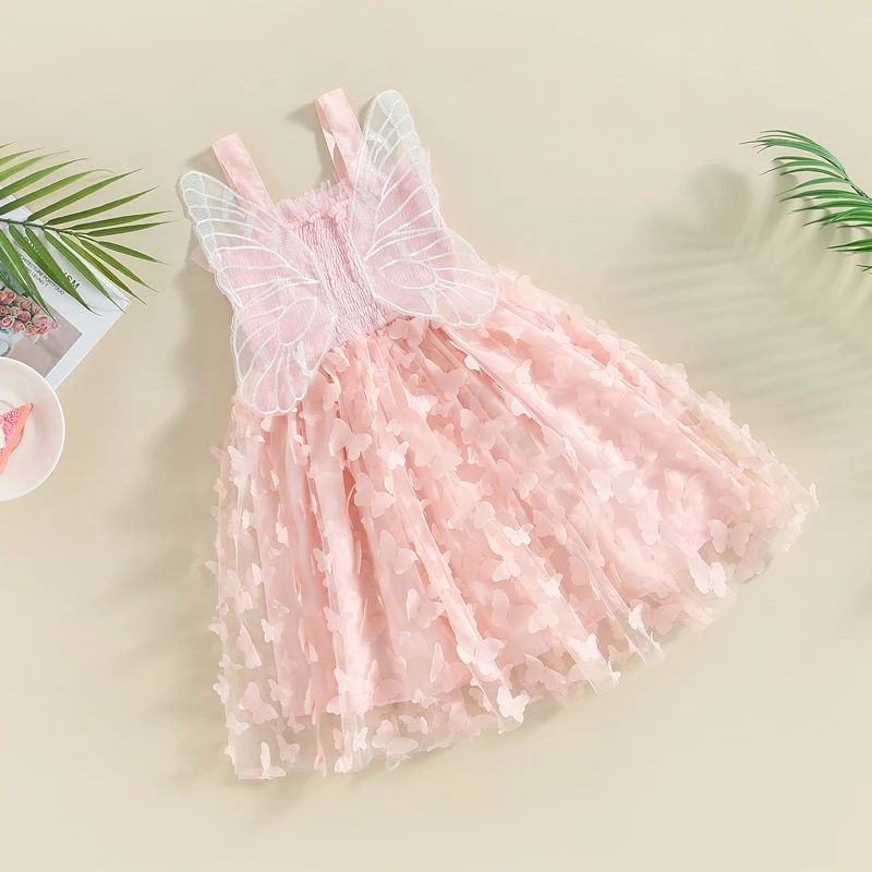 EWODOS Toddler Baby Girls Sweet Princess Dress Summer Sleeveless Tulle Dress with Butterfly Decoration A-line Dresses Kid Dress
EWODOS Toddler Baby Girls Sweet Princess Dress Summer Sleeveless Tulle Dress with Butterfly Decoration A-line Dresses Kid Dress