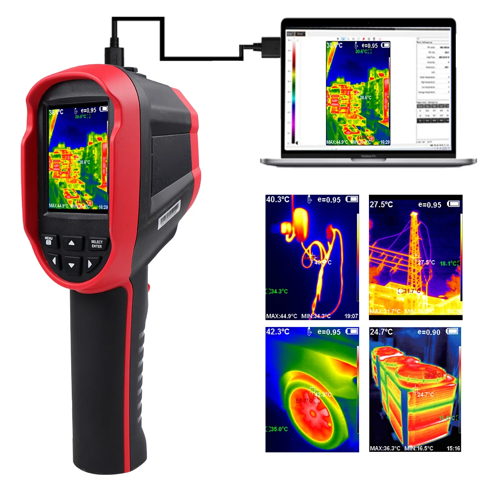 Handheld Infrared Sensors Portable Thermal Imager 2.8inch 240*320 TFT Display 640*480 Temperature Measurement Instrument
Handheld Infrared Sensors Portable Thermal Imager 2.8inch 240*320 TFT Display 640*480 Temperature Measurement Instrument