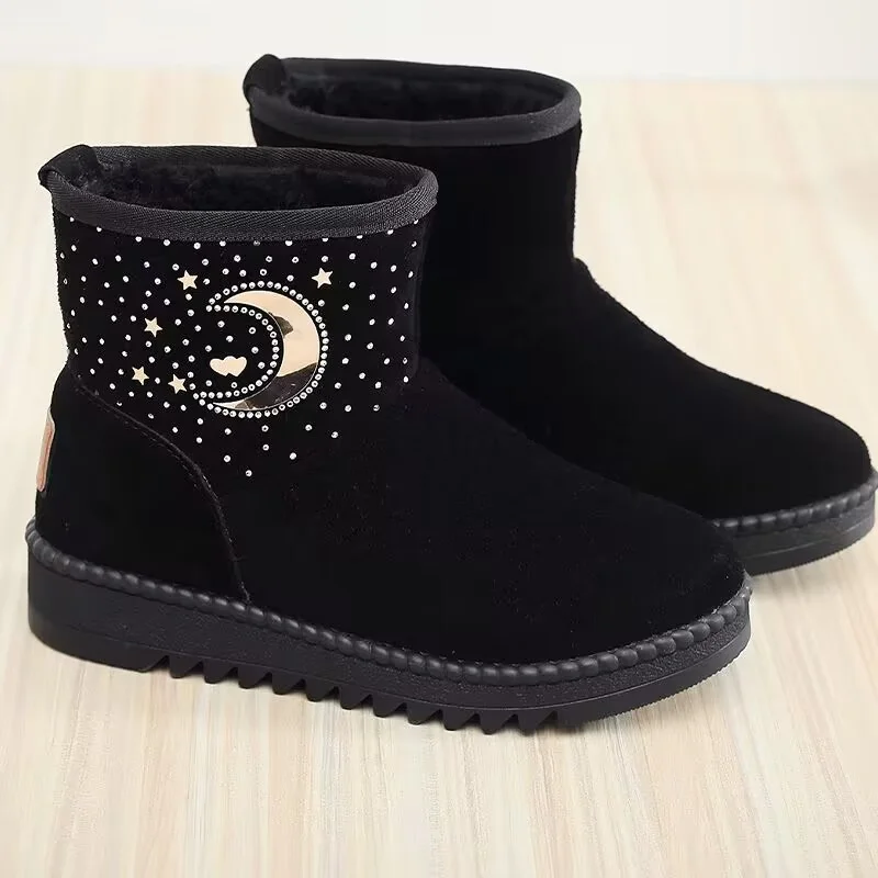 Winter plus fleece warm short boots rhine-diamond fashion handmade custom fur integrated boots non-slip women's large size 35-42
Winter plus fleece warm short boots rhine-diamond fashion handmade custom fur integrated boots non-slip women's large size 35-42
