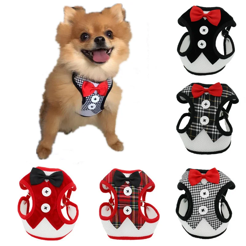 Elegant Bowtie Pet Dog Harness Vest with Leash Adjustable Cat Harness Leash Set Cute Bow Knot Tuxedo Suit for Cats Kitten Puppy
Elegant Bowtie Pet Dog Harness Vest with Leash Adjustable Cat Harness Leash Set Cute Bow Knot Tuxedo Suit for Cats Kitten Puppy