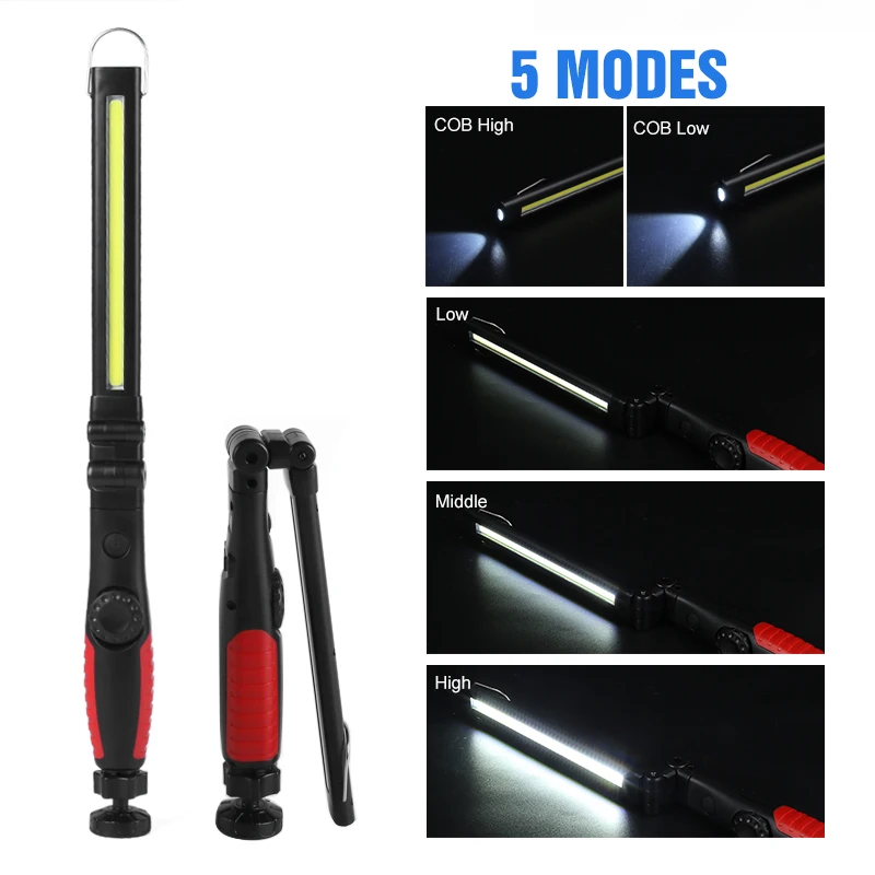 Rechargeable LED Work Light Foldable LED Magnetic Flashlight Cordless Portable Handled Work Lights Inspection Light For Garage
Rechargeable LED Work Light Foldable LED Magnetic Flashlight Cordless Portable Handled Work Lights Inspection Light For Garage