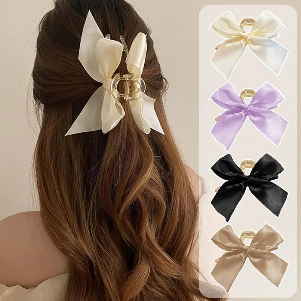 Fashion Korean New Big Bow Hair Claws Double Sided Elegant Bow-Knot Hair Satin Accessories Hair Women Headwear Sweet Clip W Y4U5
Fashion Korean New Big Bow Hair Claws Double Sided Elegant Bow-Knot Hair Satin Accessories Hair Women Headwear Sweet Clip W Y4U5