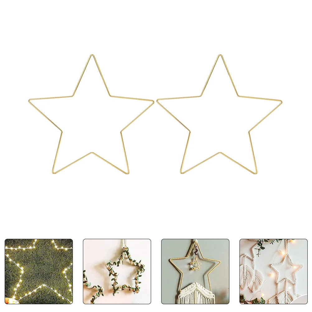 2pcs 25cm Star Wreath Frame Macrame Creation Star Rings DIY Ring Star Shape Frame for Making Catcher Wall Hanging Wreath Crafts
2pcs 25cm Star Wreath Frame Macrame Creation Star Rings DIY Ring Star Shape Frame for Making Catcher Wall Hanging Wreath Crafts