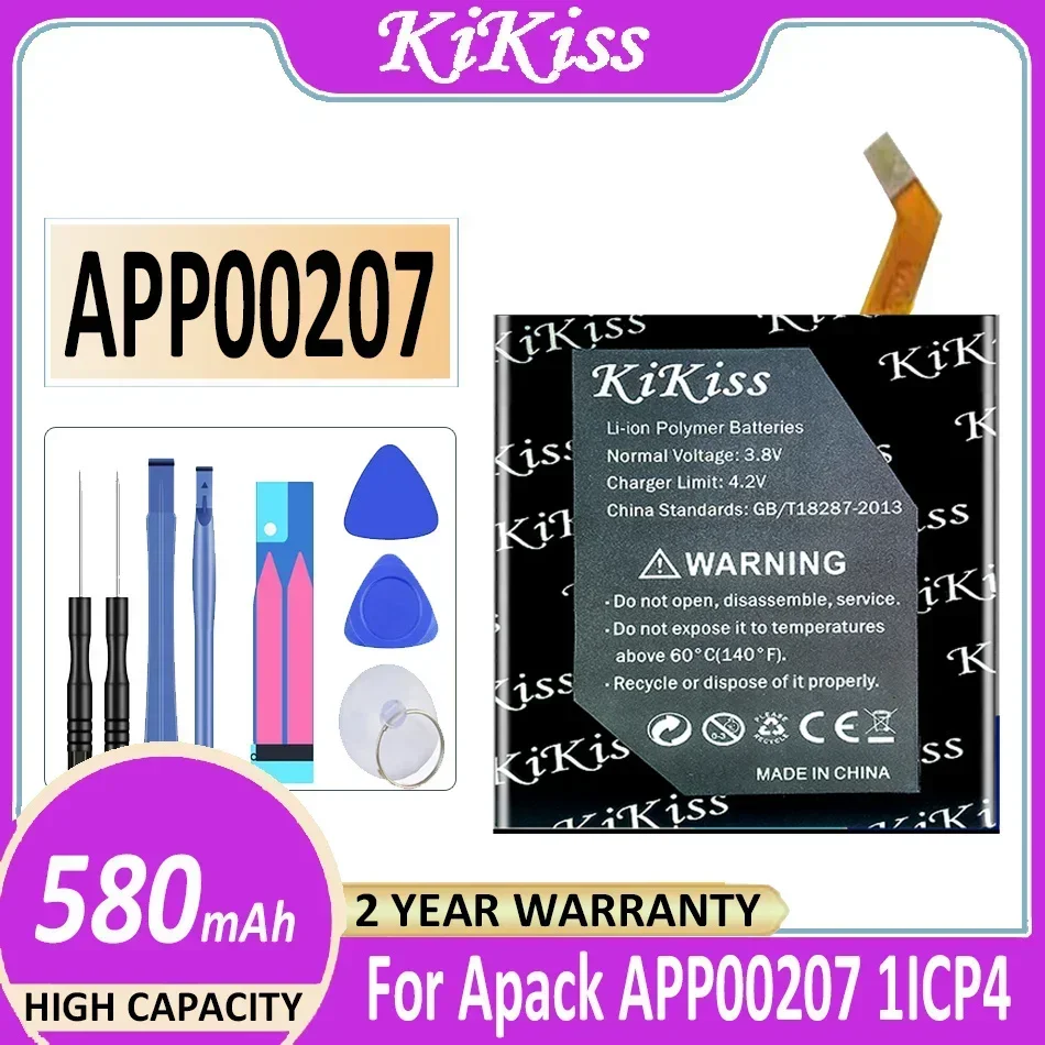 Аккумулятор KiKiss емкостью 580 мАч для разъема Apack APP00207 1ICP4/27/30 Bateria