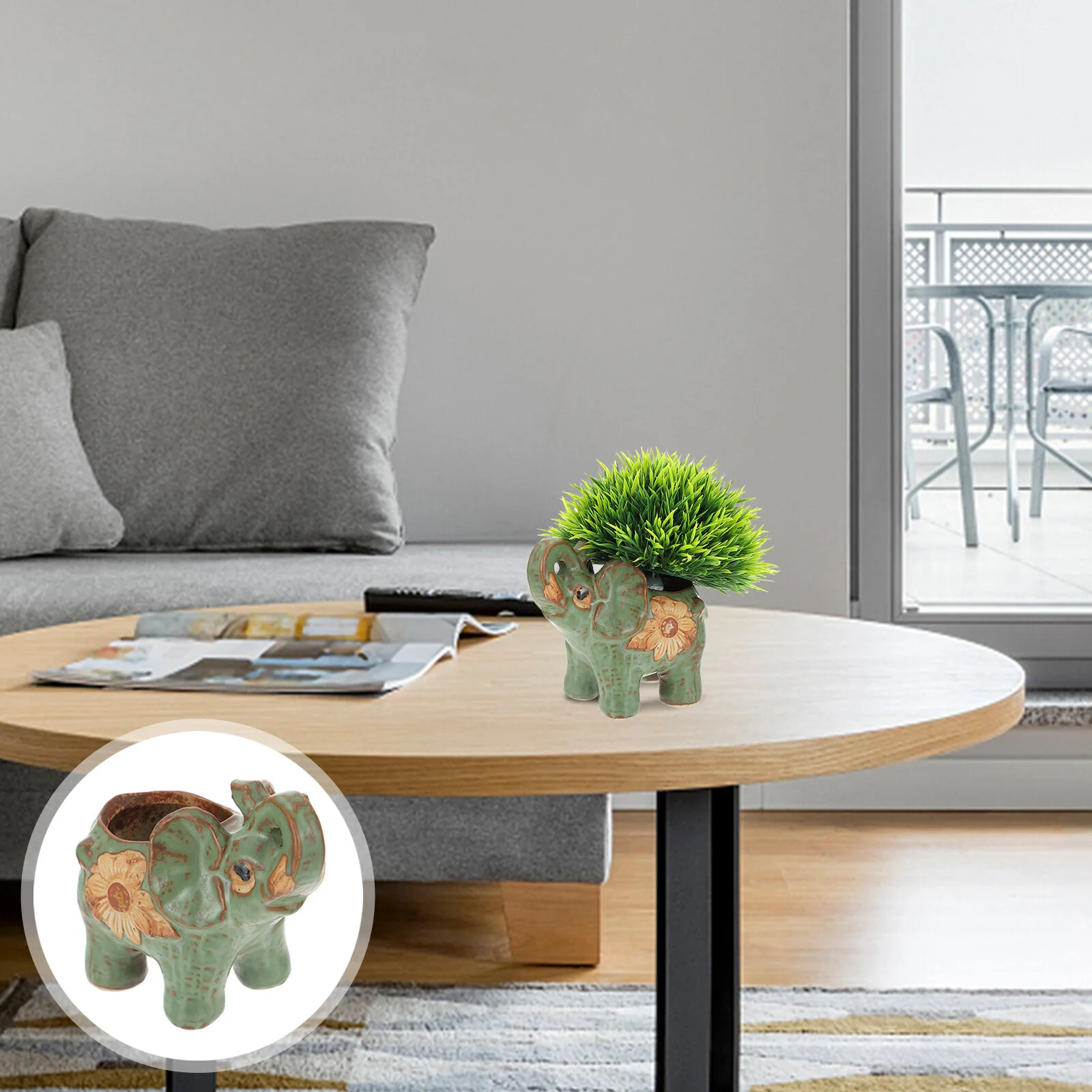 Porcelain Elephant Ceramic Flower Pot Breathable Plants Desktop Succulent Glass Planter
Porcelain Elephant Ceramic Flower Pot Breathable Plants Desktop Succulent Glass Planter