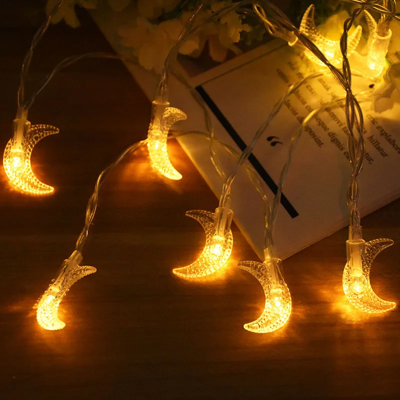1.5M Star Moon String Light Ramadan Eid Mubarak Fairy Lamp Garland Lights Islam Muslim Kareem Holiday Party Decoration Lighting
1.5M Star Moon String Light Ramadan Eid Mubarak Fairy Lamp Garland Lights Islam Muslim Kareem Holiday Party Decoration Lighting