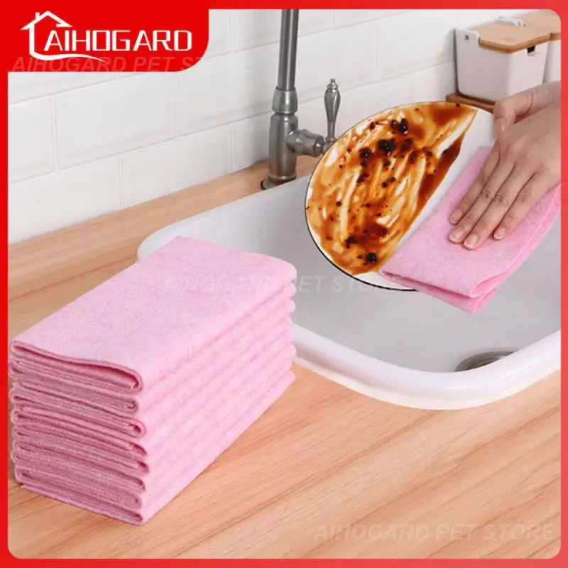 5 шт., многоразовые салфетки для мытья посуды без масла
5 шт., многоразовые салфетки для мытья посуды без масла