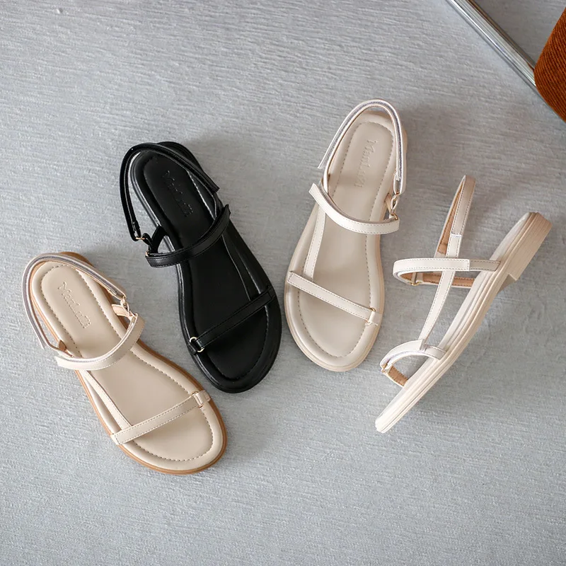 Shoes 2023 Sandals Suit Female Beige Clear Heels All-Match Soft New Comfort Black Flat Gladiator Girls Summer Low Microfiber Ba
Shoes 2023 Sandals Suit Female Beige Clear Heels All-Match Soft New Comfort Black Flat Gladiator Girls Summer Low Microfiber Ba