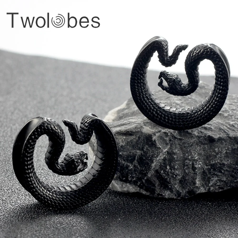 Towlobes 2PCS Snake Saddle Plugs Gauges Tunnels 316 Stainless Steel Body Piercing Jewelry Hypoallergenic Punk Cool
Towlobes 2PCS Snake Saddle Plugs Gauges Tunnels 316 Stainless Steel Body Piercing Jewelry Hypoallergenic Punk Cool