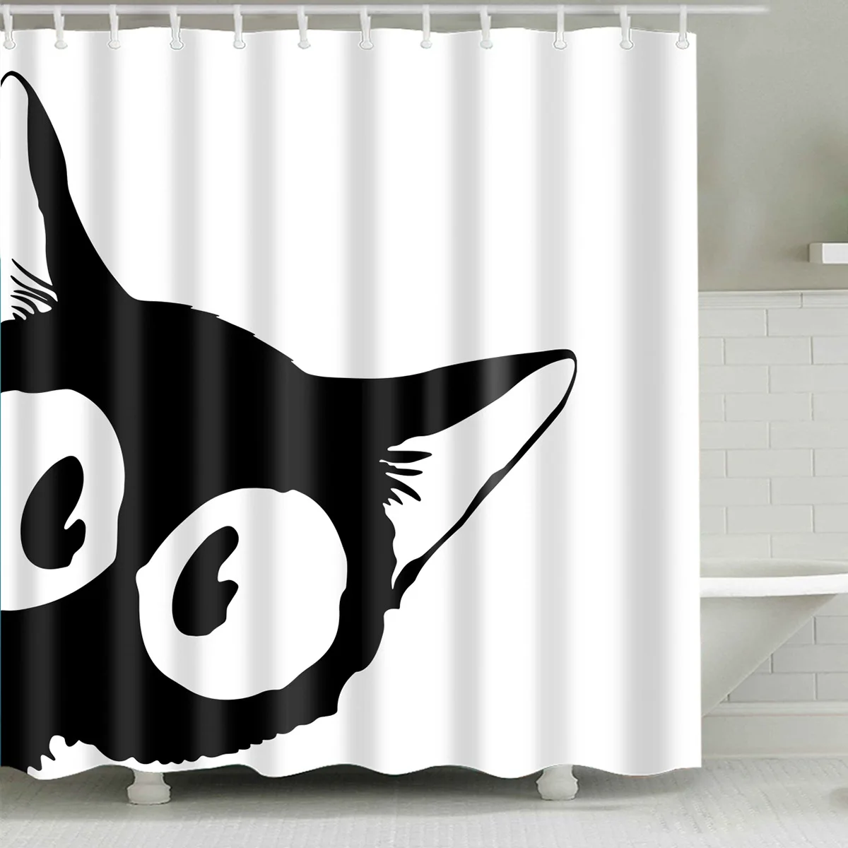 Cute Cat Dog Shower Curtain Cartoon Animal Polyester Fabric Bath Curtain for Bathroom Curtain Decoration Shower Curtains
Cute Cat Dog Shower Curtain Cartoon Animal Polyester Fabric Bath Curtain for Bathroom Curtain Decoration Shower Curtains